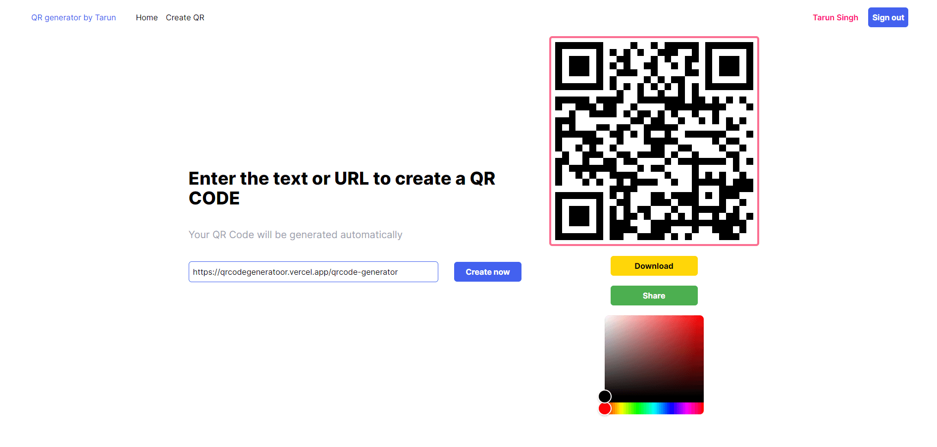 QR Code Generator